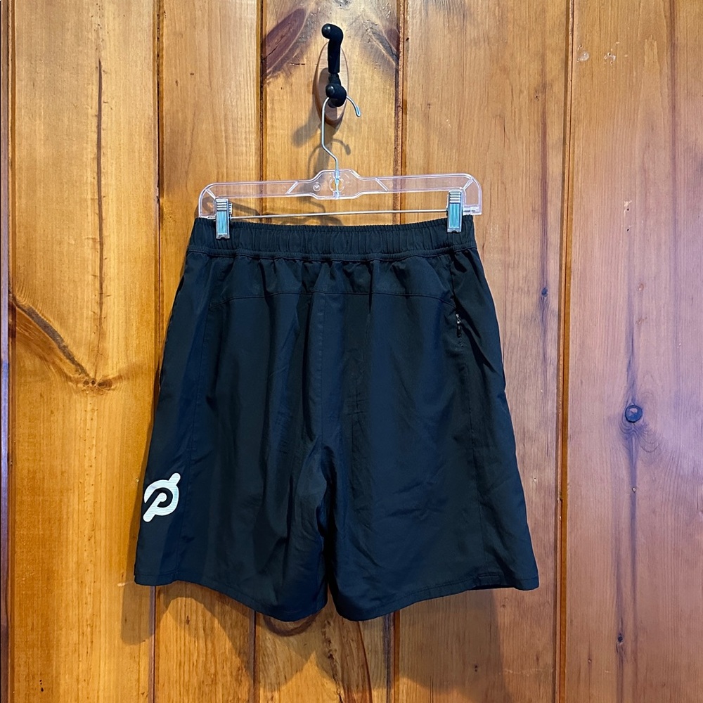 Peloton Men’s Black Lined Gym Shorts Size M